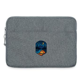 Évasion du lac étoilé - Sacoche pour ordinateur portable 15 pouces - gris chiné - Devant