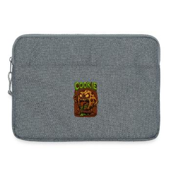 Monstre Zombie Cookie - Sacoche pour ordinateur portable 15 pouces - gris chiné - Devant