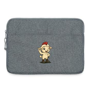 Punk Rock Lamb - Laptop bag 15" - heather grey - Front