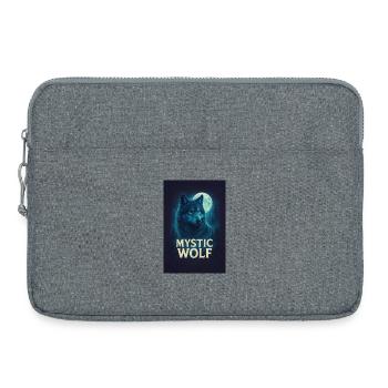 Mystic Wolf - Laptoptasche 15" - Grau meliert - Vorne