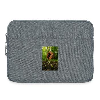 Concrete Cake in a Wild Forest, Mold Forest - Laptop bag 15" - heather grey - Front