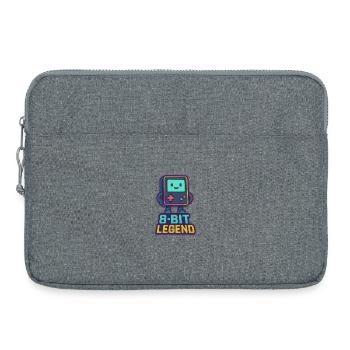 8-Bit Legend Retro Gaming Character - Laptop bag 15" - heather grey - Front