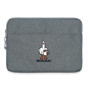 Guten Morgen! - Laptoptasche 15" - Grau meliert - Vorne