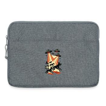 Alien UFOs UFO Galactic Dogs Beam Gift - Laptop bag 15" - heather grey - Front