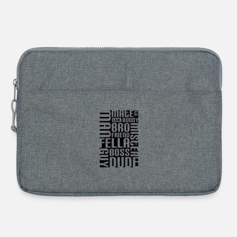 Ami, pote, mec - Sacoche pour ordinateur portable 15 pouces - gris chiné