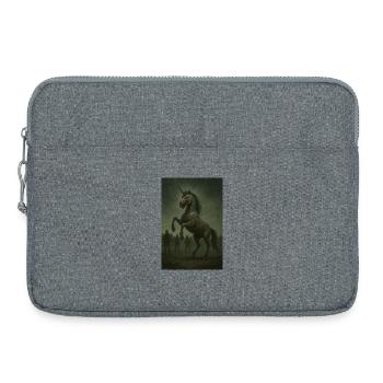 Zombie Einhorn  - Laptoptasche 15" - Grau meliert - Vorne