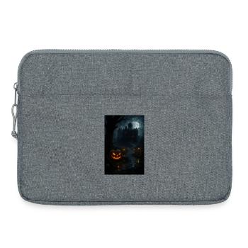 Scary Halloween Pumpkin Goth - Laptop bag 15" - heather grey - Front