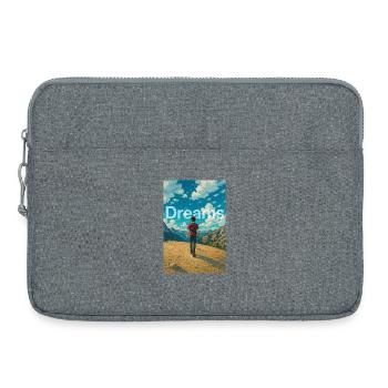 Dreamer in the mountains - Laptop bag 15" - heather grey - Front