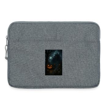 Halloween Pumpkin Spooky - Laptop bag 15" - heather grey - Front