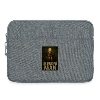 Slender Man VHS Forest Glitch Horror Tee - Laptop bag 15" - heather grey - Front