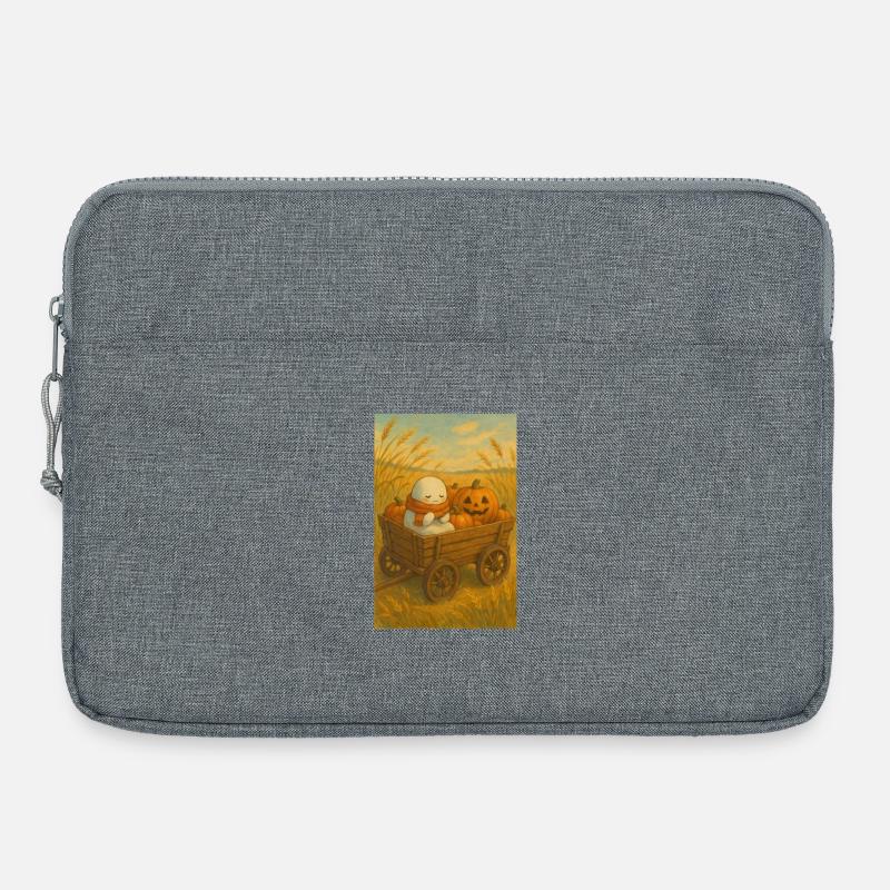 Halloween Geist Ernte - Laptoptasche 15" - Grau meliert