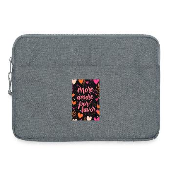 More Amore Por Favor Poster - Laptop bag 15" - heather grey - Front