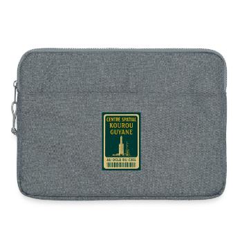 Centre Spatial Kourou Guyane - Sacoche pour ordinateur portable 15 pouces - gris chiné - Devant