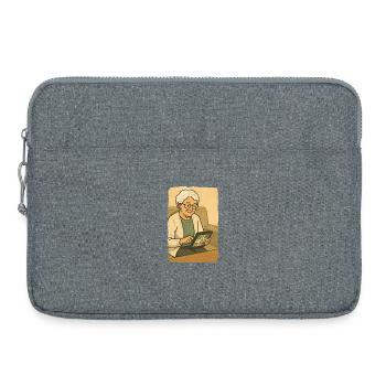 Grandma Karin - Laptop bag 15" - heather grey - Front