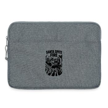 Père Noël Père Noël Rap Drôle Crachats Feu - Sacoche pour ordinateur portable 15 pouces - gris chiné - Devant
