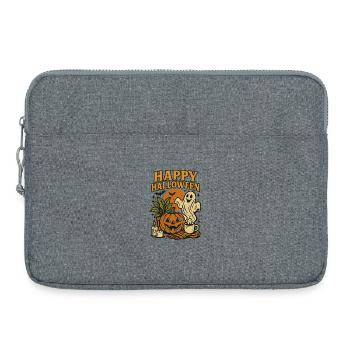 Happy_Halloweenn - Sacoche pour ordinateur portable 15 pouces - gris chiné - Devant