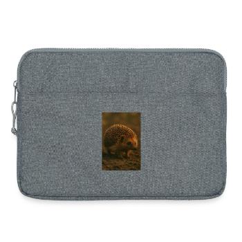 Animaux - Hérisson - Sacoche pour ordinateur portable 15 pouces - gris chiné - Devant