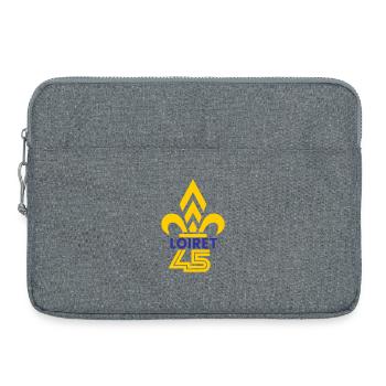 Fleur de Lys Loiret 45 - Laptop bag 15" - heather grey - Front