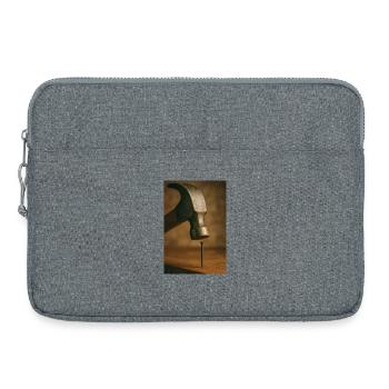 Profession - Carpenter - Laptop bag 15" - heather grey - Front