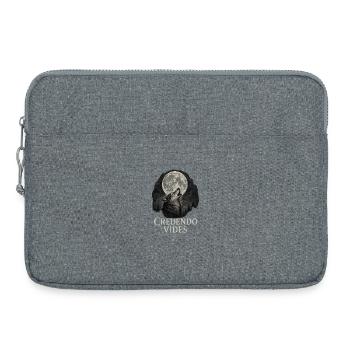 Majestätischer Wolf - Laptoptasche 15" - Grau meliert - Vorne