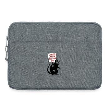 Joy in everything you do - Laptop bag 15" - heather grey - Front