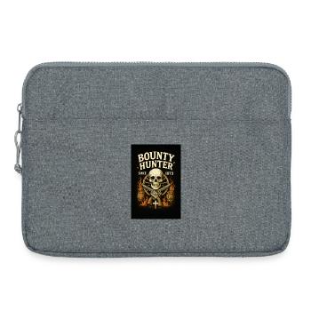 Kopfgeldjäger Skelett Western - Laptoptasche 15" - Grau meliert - Vorne