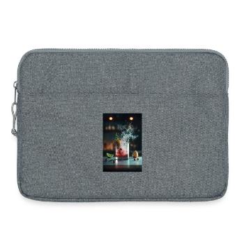 Crimson Splash Cocktail - Laptop bag 15" - heather grey - Front