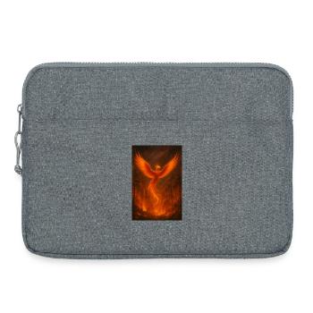 Flaming Phoenix in the Forest - Laptop bag 15" - heather grey - Front