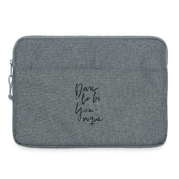 Dare to be younique - Laptoptasche 15" - Grau meliert - Vorne