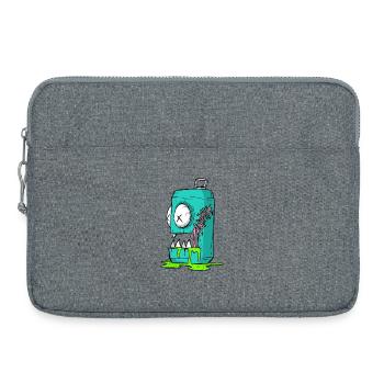 Monster Dose Cartoon Comic - Laptoptasche 15" - Grau meliert - Vorne