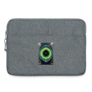 Pixel Eye Mosaic - Laptop bag 15" - heather grey - Front