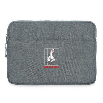 Goose – Trop bête - Sacoche pour ordinateur portable 15 pouces - gris chiné - Devant
