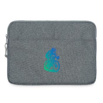 Purist road bike theme - Laptop bag 15" - heather grey - Front