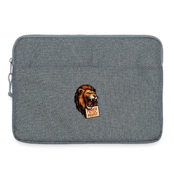 Löwenkraft Poster Slogan - Laptop bag 15" - heather grey - Front