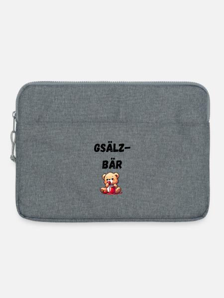 Gsälzbär Schwäbisch - Laptoptasche 15" - Grau meliert