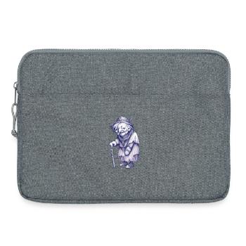Mamie surréaliste - Sacoche pour ordinateur portable 15 pouces - gris chiné - Devant