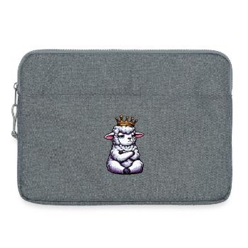 Moutons, moutons, bergers, bergers, bélier, béliers - Sacoche pour ordinateur portable 15 pouces - gris chiné - Devant