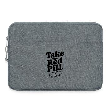 Take the Red Pill - Laptop bag 15" - heather grey - Front