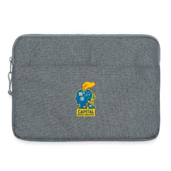 Capital Sparks Knowledge - Laptop bag 15" - heather grey - Front