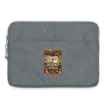 Bio Bärtner Selbstversorger Ökologischer Bauer Gar - Laptoptasche 15" - Grau meliert - Vorne