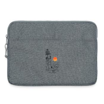 Sonnenuntergang Sonnenkreis - Laptoptasche 15" - Grau meliert - Vorne
