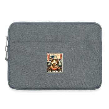 Ramen Katze Kanagawa - Laptoptasche 15" - Grau meliert - Vorne
