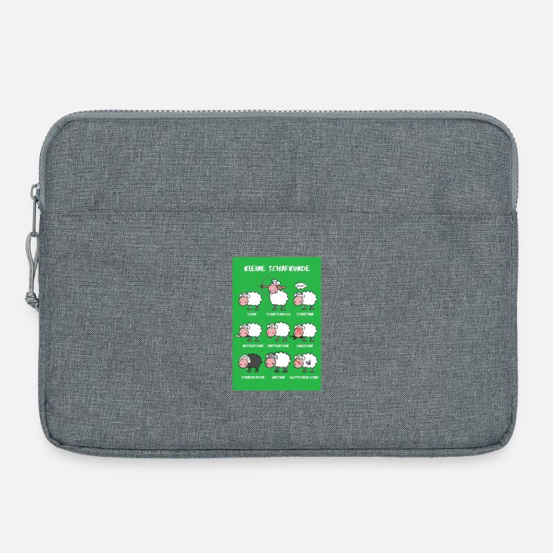 Kleine Schafkunde Posteredition - Laptoptasche 15" - Grau meliert