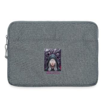 Vision Encapuchonnée : Rébellion Silencieuse - Sacoche pour ordinateur portable 15 pouces - gris chiné - Devant