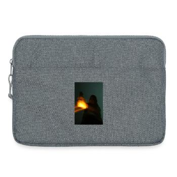 Night light in the shade - Laptop bag 15" - heather grey - Front