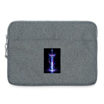 Neon-Astralschwert - Laptoptasche 15" - Grau meliert - Vorne