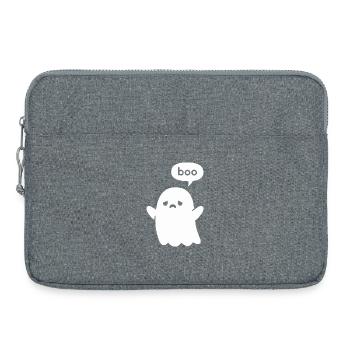 Petit Petit Fantôme Mignon - Sacoche pour ordinateur portable 15 pouces - gris chiné - Devant
