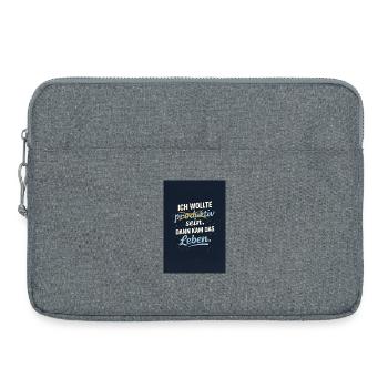 Productive? Then comes life. - Laptop bag 15" - heather grey - Front