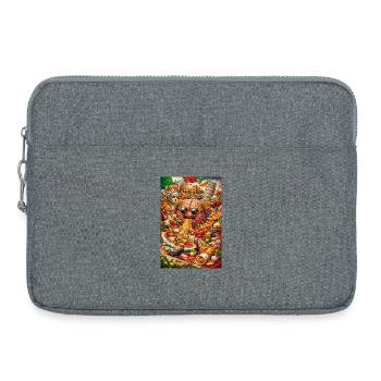 Surreal Food Brain Collage - Laptoptasche 15" - Grau meliert - Vorne