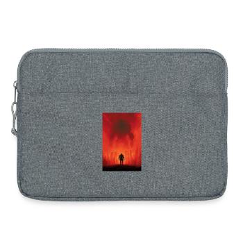 Crimson Colossus Over Ruined City - Laptop bag 15" - heather grey - Front